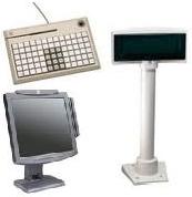 NCR POS Peripherals, keyboards, displays